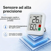 Carica l'immagine nel visualizzatore di Gallery, Termometro Interno, Igrometro Digitale per temperatura e umidità domestiche