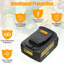 Carica l'immagine nel visualizzatore di Gallery, Energup 18V 5.0Ah Batteria di Ricambio per Dewalt 18V Batteria DCB184 DCB200 DCB182 DCB180 DCB181 DCB201 DCB201