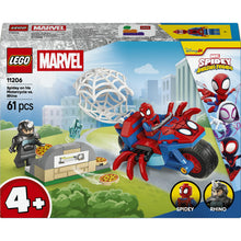 Carica l'immagine nel visualizzatore di Gallery, LEGO Spidey: Spidey sulla Moto Contro Rhino 11206