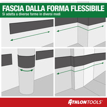 Carica l'immagine nel visualizzatore di Gallery, ATHLON TOOLS 2 Protezioni delle pareti del Garage FlexProtect, Lunghe 2 m ciascuna, Protezione Estremamente Spessa per Il Bordo della portiera di autovetture, autoadesiva, Idrorepellente