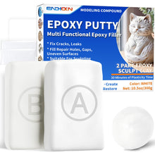 Carica l'immagine nel visualizzatore di Gallery, Stucco Epossidico, Endhokn 300g Stucco per Plastica Bianco