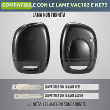 Carica l'immagine nel visualizzatore di Gallery, Jongo – Guscio per chiavi senza lama compatibile con Renault Clio 2, Kangoo | Guscio chiavi plip furgone telecomando 1 p