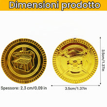 Carica l'immagine nel visualizzatore di Gallery, Binnan 100 Pezzi Plastica Gioco Denaro Gettoni, Monete Finte, Monete d'oro dei Pirati, Onete in Oro Pirata per Bambini i