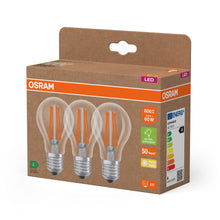 Carica l'immagine nel visualizzatore di Gallery, OSRAM LED A60 Filament ad alta efficienza 3.8W 827 trasparente E27