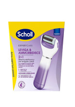 Carica l'immagine nel visualizzatore di Gallery, Scholl Velvet 2in1 Leviga e Ammorbidisce, Sistema di Pedicure Elettronico per Levigare i Piedi Testine Interscambiabili 