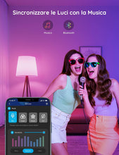 Carica l'immagine nel visualizzatore di Gallery, Govee Lampadina LED E27 Intelligenti WiFi e Bluetooth, Funziona con l'app Alexa Google Assistant Home, 16 Milioni di Colori RGBWW fai da te, Sincronizzazione Musicale Lampadina Smart, Set di 4