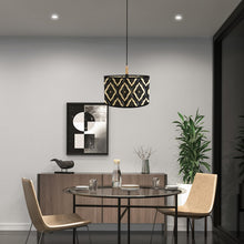 Carica l'immagine nel visualizzatore di Gallery, Paralume Vintage E27 Nero per Lampada da Terra e Sospensioni - Applique Decorativo per Camera da Letto, Studio e Sala da
