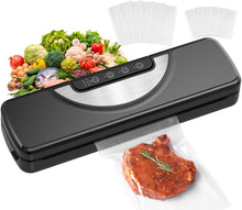 Carica l'immagine nel visualizzatore di Gallery, Macchina Sottovuoto Alimenti 5 in 1 con Taglierina Incorporata, Automatica Sigillatore Sottovuoto Macchina per Alimenti Secchi che Umidi con 10 Sachetti Sottovuoto e Tubo Sottovuoto
