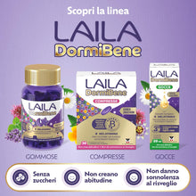 Carica l'immagine nel visualizzatore di Gallery, Laila DormiBene Compresse, Integratore per dormire con Melatonina + Erbali