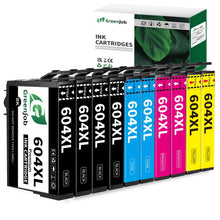 Carica l'immagine nel visualizzatore di Gallery, Greenjob 604XL Compatibili per Epson 604 XL Multipack per Expression Home XP-2200 XP-2205 XP-3200 XP-3205 XP-4200 XP-4205 Workforce WF-2910 WF-2930 WF-2935 WF-2950 (10 Pezzi)