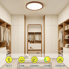 Carica l'immagine nel visualizzatore di Gallery, Kambo LED Plafoniera soffitto Ø30CM 24W, Lampada 3000K/4000K/6000K