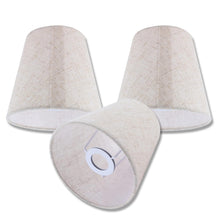 Carica l'immagine nel visualizzatore di Gallery, Set di 3 paralumi per lampadari, mini paralumi in lino, 3 pollici per 5 pollici per 5,5 pollici