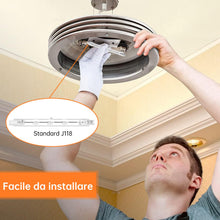 Carica l'immagine nel visualizzatore di Gallery, Tomosu 6 Pezzi Lampadina Alogena 118mm 230W, Dimmerabili Lampadine Alogene R7s 4650LM Bianca Caldo 2800K, J118 Lampadina Alogena Lineare per lampade da pavimento, luci del paesaggio, lampione