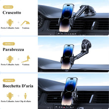 Carica l'immagine nel visualizzatore di Gallery, Miracase Porta Cellulare Auto, [Livello Militare Aspirazione Affidabile] Supproto Telefono Auto Universale, Per il Cruscotto &amp; Bocchette di Aerazione E Parabrezza Adatto a Tutti Smartphone