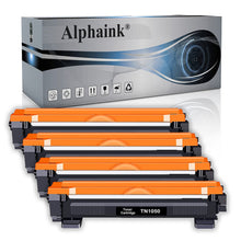 Carica l&#39;immagine nel visualizzatore di Gallery, alphaink 4 Toner compatibili con Brother TN1050 TN-1050 TN-1000 per stampanti Brother DCP-1510 DCP-1512 DCP-1612W DCP-1610W DCP-1616NW HL-1210W HL-1110 HL-1112 HL-1212W HL-1201 MFC-1810 MFC-1910W