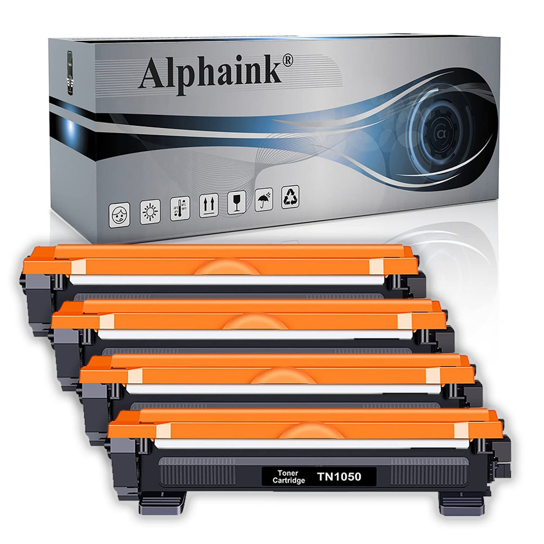 alphaink 4 Toner compatibili con Brother TN1050 TN-1050 TN-1000 per stampanti Brother DCP-1510 DCP-1512 DCP-1612W DCP-1610W DCP-1616NW HL-1210W HL-1110 HL-1112 HL-1212W HL-1201 MFC-1810 MFC-1910W
