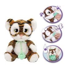 Carica l'immagine nel visualizzatore di Gallery, BABY PAWS TIGRE PELUCHE INTERATTIVO Tigre con suoni che apre e chiude gli occhi e include una borsa per trasportarlo. Pe