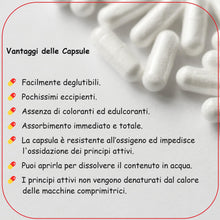 Carica l&#39;immagine nel visualizzatore di Gallery, Caffeina Anidra Pura 180 Capsule da 200 mg FlorioSport Integratore Alimentare di Caffeine ad alto dosaggio