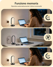 Carica l'immagine nel visualizzatore di Gallery, EDISHINE Lampada Comodino LED, Dimmer Touch, 3 Temperature di Colore, Nero