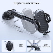 Carica l'immagine nel visualizzatore di Gallery, Miracase Porta Cellulare Auto, [Livello Militare Aspirazione Affidabile] Supproto Telefono Auto Universale, Per il Cruscotto &amp; Bocchette di Aerazione E Parabrezza Adatto a Tutti Smartphone