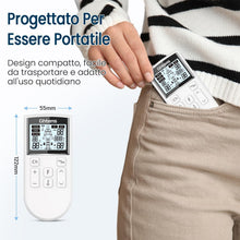 Carica l'immagine nel visualizzatore di Gallery, GHTENS 5 in 1 Elettrostimolatore Muscolare Professionale, Ricaricabile 80 Modalità con TENS/EMS/RUSS/IF/DIY Massaggio, 2 Canali, 16 Intensità per Alleviare il Dolore
