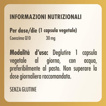 Carica l'immagine nel visualizzatore di Gallery, Solgar Coenzima Q10, 30 mg, 30 capsule vegetali, integratore alimentare