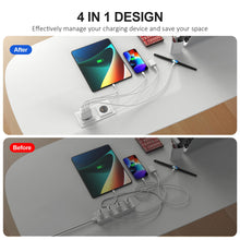 Carica l&#39;immagine nel visualizzatore di Gallery, Caricatore USB C Alimentatore - 45W Presa Rapido Replacement for iPhone 16 15 14 13 12 11 Pro Max Plus Mini SE 2020 XS XR,Pad,4-Port USB C Spina Caricabatterie Carica Batterie USBC Cellulare