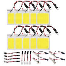 Carica l'immagine nel visualizzatore di Gallery, 10 Pezzi White 300 Lums COB 48SMD LED Luce con 12 Adattatore Festone