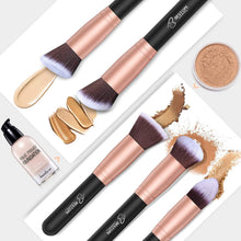 Carica l'immagine nel visualizzatore di Gallery, BESTOPE Set di 16 Pennelli per il Make-up Professionali per il Trucco, Eyeliner, Ombretto, Sopracciglia, Fondotinta Liquido, Oro Rosa