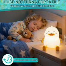 Carica l'immagine nel visualizzatore di Gallery, Simpatica Luce Notturna per Bambini a Forma di Papera