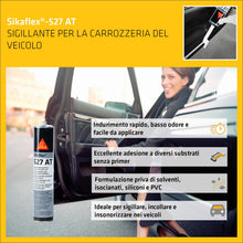 Carica l'immagine nel visualizzatore di Gallery, SIKA - Sigillante carrozzeria - Sikaflex-527 AT - Nero - 300ml