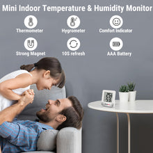 Carica l'immagine nel visualizzatore di Gallery, TempPro TP49 3 Pieces Small Digital Hygrometer Indoor Thermometer for Home