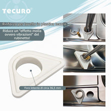 Carica l'immagine nel visualizzatore di Gallery, Tecuro, rinforzo in plastica per lavello, stabilizzatore in plastica per miscelatori montati su lavelli in acciaio inox