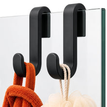 Carica l'immagine nel visualizzatore di Gallery, Minismus Ganci Appendi Accappatoio, Silicone, Senza Forare, Nero Set da 2