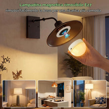 Carica l'immagine nel visualizzatore di Gallery, Kimjo E27 10 W Lampadina Ricaricabile con Telecomando USB, 3 Colori