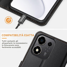 Carica l'immagine nel visualizzatore di Gallery, Ganbary Cover Compatibile con Honor 600 Smart, Premium Pelle PU Flip Libro Custodia [Protezione Completa] [Slot per Sche