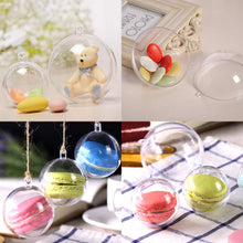 Carica l'immagine nel visualizzatore di Gallery, 20x Palle di Acrilico dell' albero di Natale della sfera Transparent palle di Natale 10CM