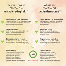 Carica l'immagine nel visualizzatore di Gallery, Tea Tree Oil 10ml - Olio Tea Tree puro biologico - anti acne, brufoli e punti neri - Olio Essenziale di Albero del Tè pe