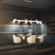 Carica l'immagine nel visualizzatore di Gallery, BRILONER - Lampadario a sospensione con spot, orientabile, attacco 4x GU10, lampadario soggiorno, lampadario cucina, lam