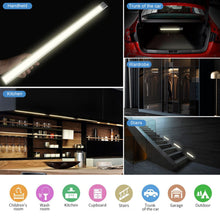 Carica l'immagine nel visualizzatore di Gallery, GRIFEMA GD1001-60 Luce Armadio 115LED con Sensore di Movimento, Luci Notturne Wireless Ricarica USB, Barra Lampada Guardaroba, Senza Fili Luci Scale Emergenza, per Armadio Bar Corridoio Garage (60CM)
