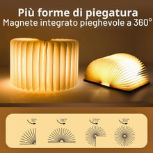 Carica l'immagine nel visualizzatore di Gallery, Luthando Lampada da libro a LED, lampada da libro, lampada pieghevole per libri, illuminazione d'atmosfera a LED, lampad