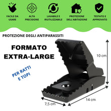 Carica l'immagine nel visualizzatore di Gallery, Trappola per Topi e Ratti con Esca Riutilizzabile 6pz
