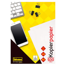 Carica l'immagine nel visualizzatore di Gallery, Idena 215006 - Carta per fotocopie DIN A4, 500 fogli, ideale per l'uso quotidiano, per stampare, copiare e inviare fax (confezione assortita)