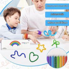 Carica l'immagine nel visualizzatore di Gallery, 8 Pezzi Fidget Toys Bastoncini Sensoriali In Silicone,Giocattoli Antistress