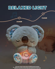 Carica l'immagine nel visualizzatore di Gallery, Auby Soothe 'n' Cuddle Koala - Plush Toy with 10 Lullabies - Lights &amp; Rhythmic Breathing Motion - Gift for Newborns+