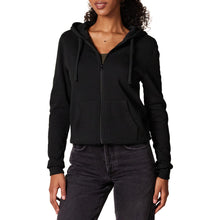 Carica l'immagine nel visualizzatore di Gallery, Amazon Essentials Felpa con Cappuccio e Cerniera in Pile Donna, Nero, M