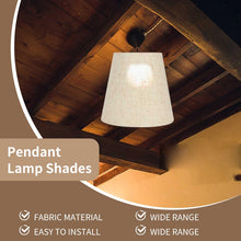Carica l'immagine nel visualizzatore di Gallery, Paralumi per Lampade, 6 Pezzi Beige Paralume Copri Lampadine, Paralume in Tessuto, Paralume Lampada Ricambio per Candela