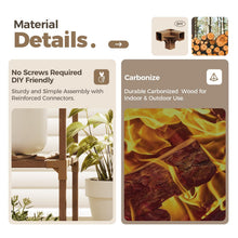 Carica l'immagine nel visualizzatore di Gallery, Bamworld Porta Piante da Esterno Scaffale per Piante da Interno Alto Supporto per Piante Legno Sostiene più Vasi Arredo 