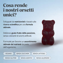 Carica l'immagine nel visualizzatore di Gallery, Bears with Benefits - Gommose Melatonina 1mg - Sonno - 30 pezzi