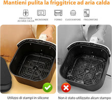 Carica l'immagine nel visualizzatore di Gallery, GRIFEMA Teglia Silicone Friggitrice Aria 2 Pezzi 5-8L per COSORI Ninja